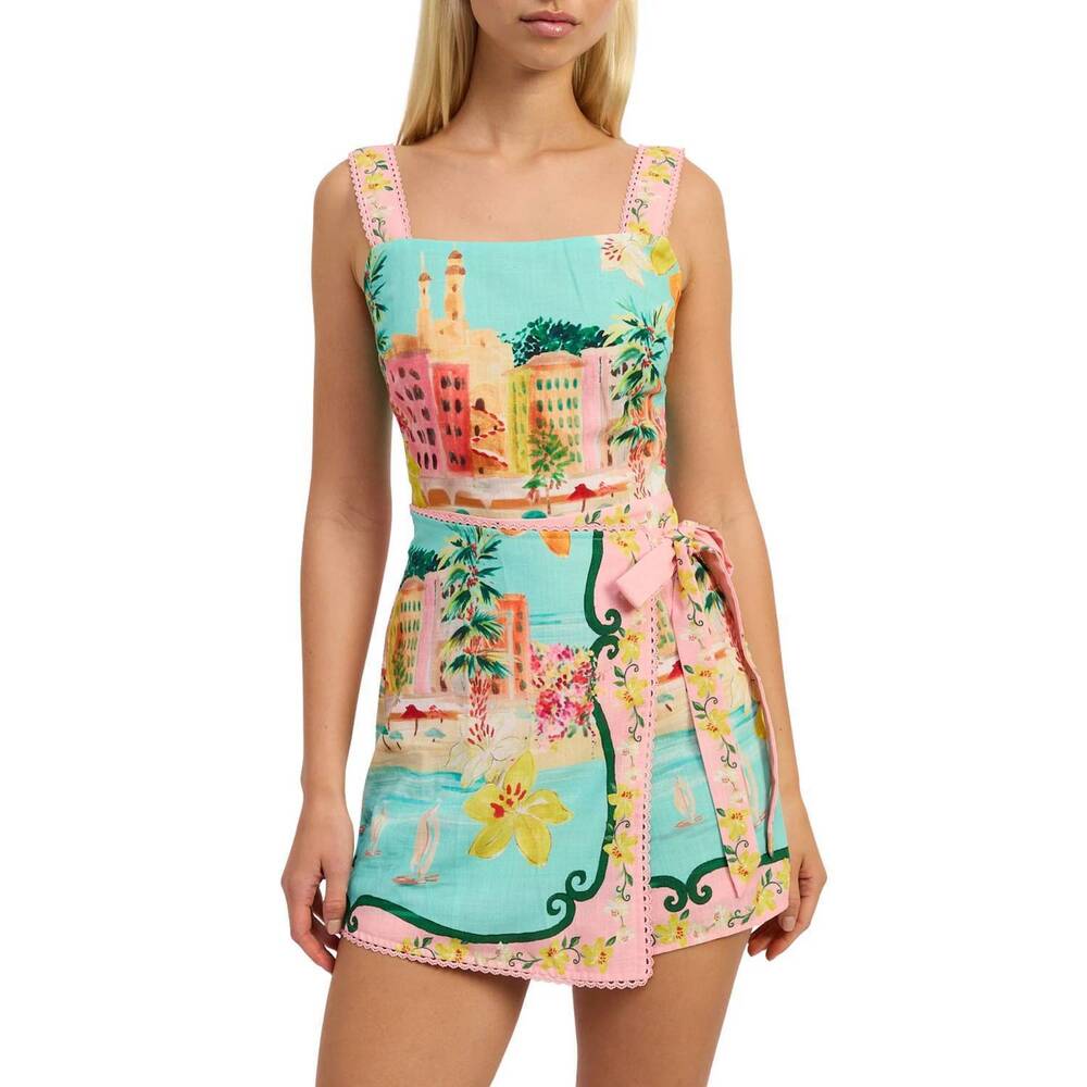 NEW EN SAISON selena resort romper in pink multi